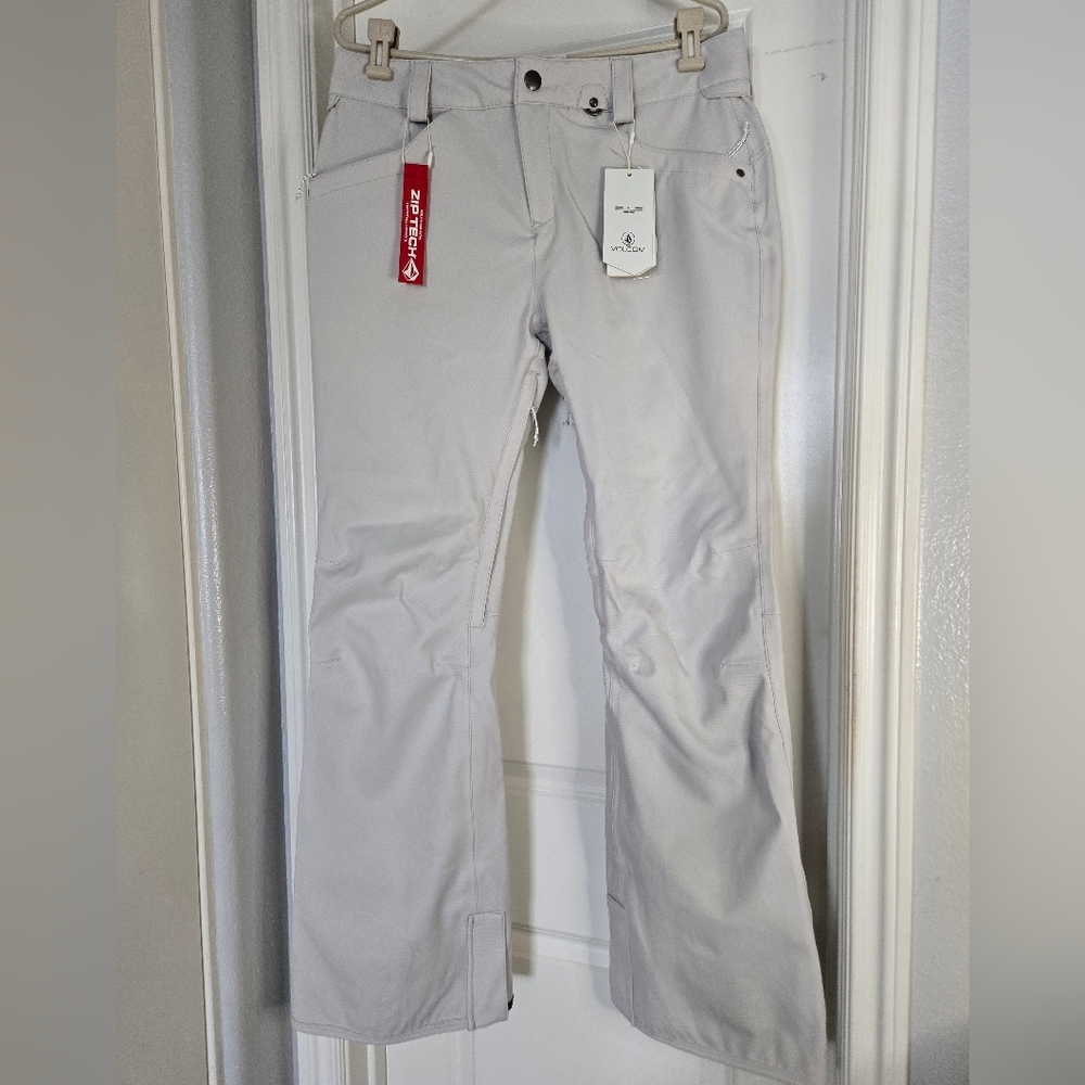 Volcom Women's Species Stretch Snow Pants XL | Slim Fit | Waterproof | Gray, NWT